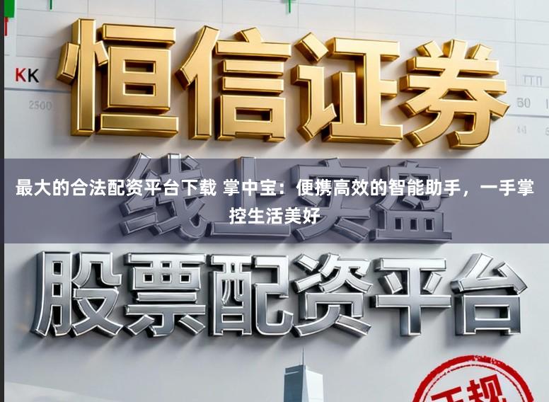 最大的合法配资平台下载 掌中宝：便携高效的智能助手，一手掌控生活美好